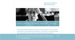 Desktop Screenshot of kempowski.de
